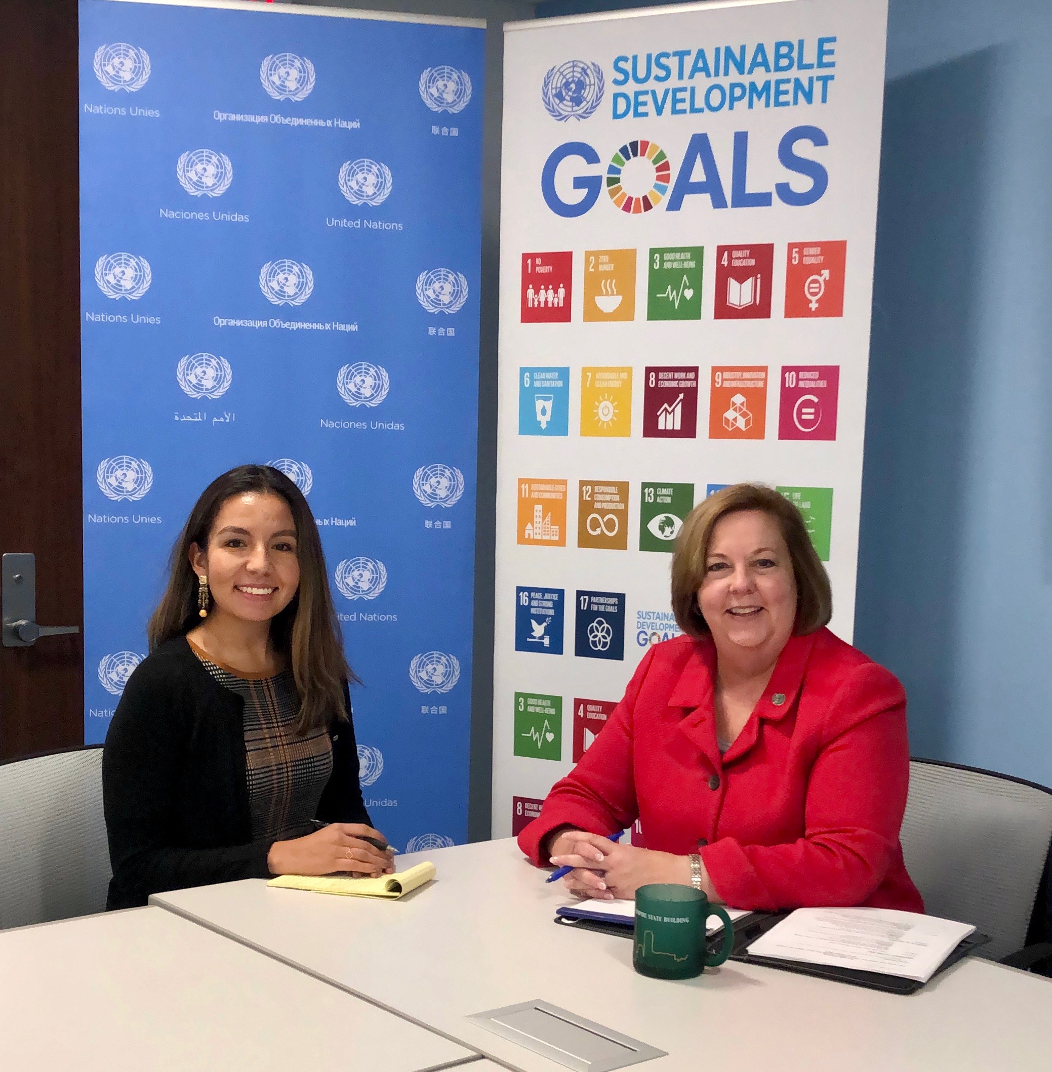 Karen at the UN Information Center