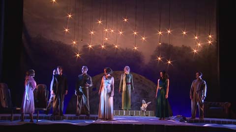 Stage of performers
