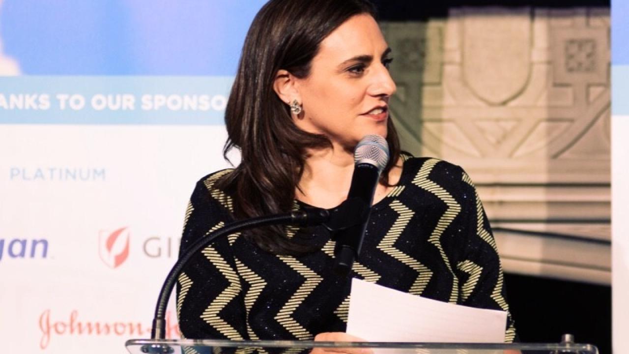 Photo of Jennifer Nieto speaking at an event