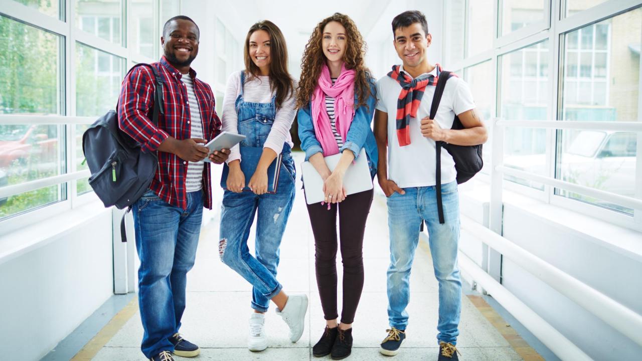 Students Walking